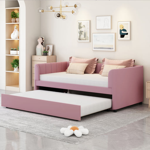 Upholstered Daybed With Ergonomic Design Backrest - R&R Furniture Gallery (Fountain Valley, CA)