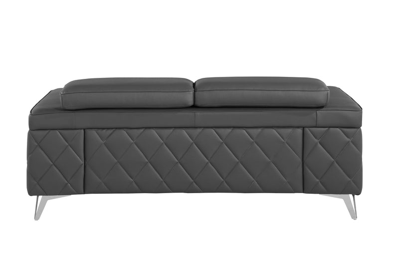 1140 - Top Grain Italian Leather Loveseat - R&R Furniture Gallery (Fountain Valley, CA)