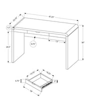 Computer Desk For Home Office, Storage Drawers, Contemporary & Modern - White - R&R Furniture Gallery (Fountain Valley, CA)
