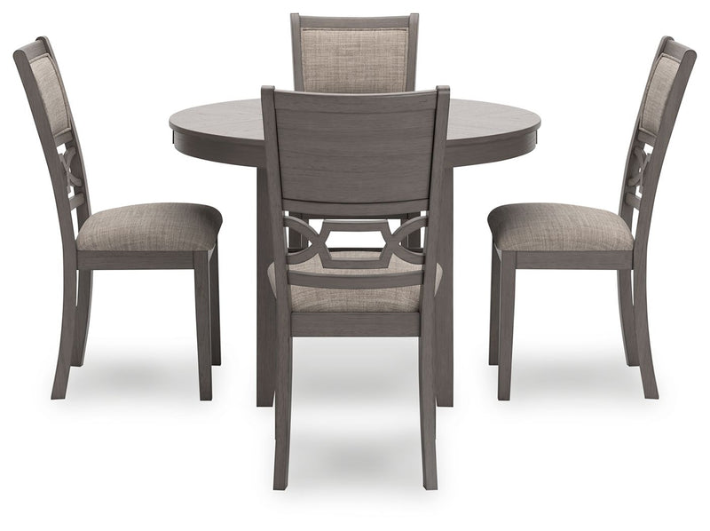 Wrenning - Dining Room Table Set (Set of 5) - Gray - R&R Furniture Gallery (Fountain Valley, CA)