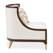Belmont Place - Accent Chair - Cream / Espresso - R&R Furniture Gallery (Fountain Valley, CA)