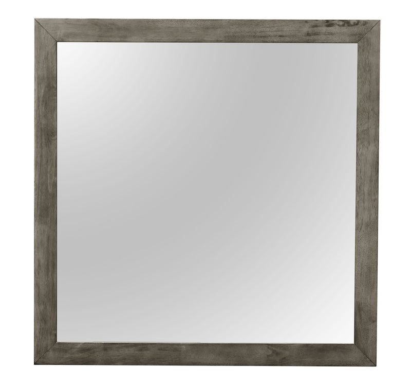 Modern design transitional wall mirror by Glory Furniture featuring a sleek frame and large reflective surface for stylish decor.