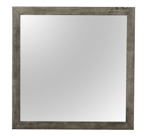 Modern design transitional wall mirror by Glory Furniture featuring a sleek frame and large reflective surface for stylish decor.