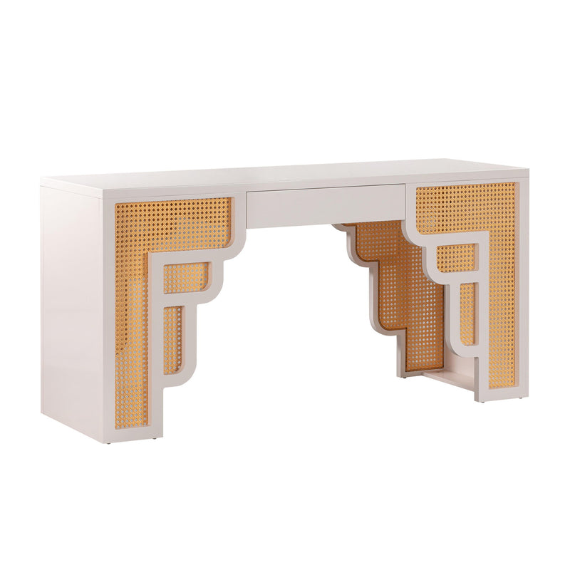 Suzie - Rattan Executive Desk - R&R Furniture Gallery (Fountain Valley, CA)