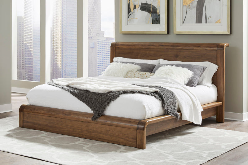 Totes California King-size Platform Bed in English Walnut
