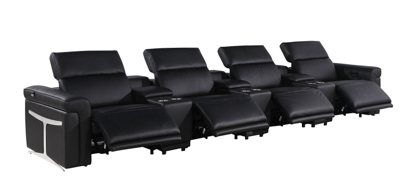 1126 - 7-Piece Modular Power Reclining Sofa In With 4 Power Recliners & Power Headrests
