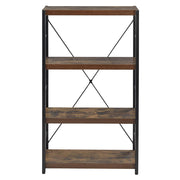 Bob - Bookshelf - Weathered Oak & Black - R&R Furniture Gallery (Fountain Valley, CA)