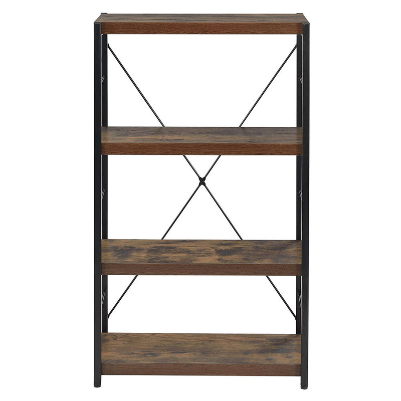 Bob - Bookshelf - Weathered Oak & Black - R&R Furniture Gallery (Fountain Valley, CA)