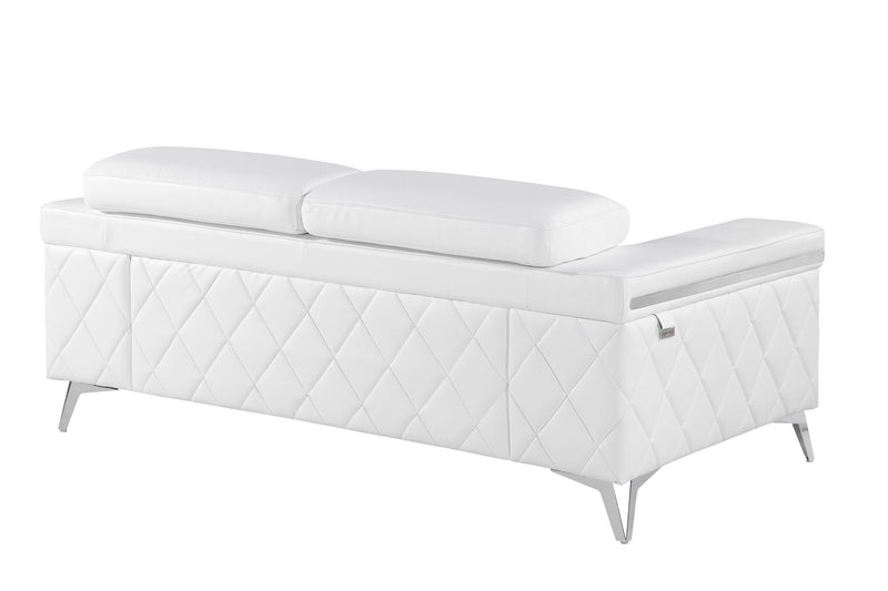 1140 - Top Grain Italian Leather Living Room Set - Black - R&R Furniture Gallery (Fountain Valley, CA)