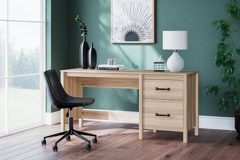 Battelle - Home Office Desk - Tan - R&R Furniture Gallery (Fountain Valley, CA)