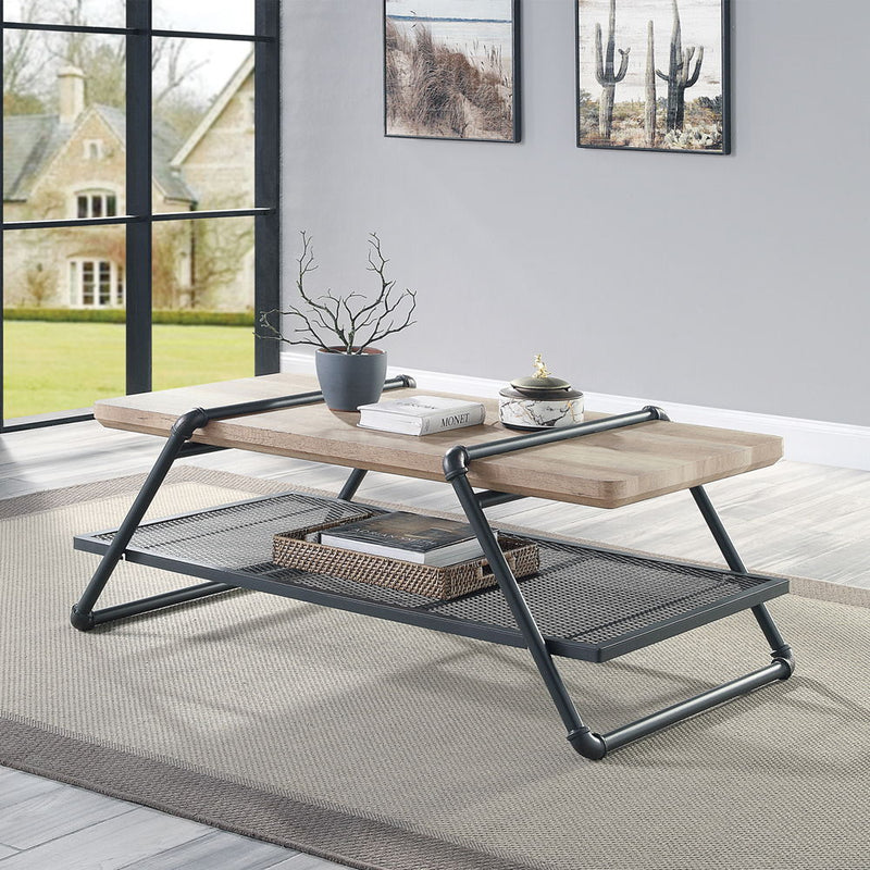 Brantley - Coffee Table - Oak & Sandy Gray - R&R Furniture Gallery (Fountain Valley, CA)