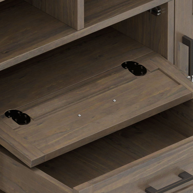 Ela - TV Media Stand - Smoky Brown - R&R Furniture Gallery (Fountain Valley, CA)