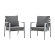 Modern Noble House lounge arm chair with rope accents and plush cushions, featuring a contemporary design and comfortable seating.
