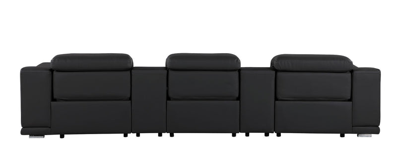 9762 - 5-Piece Modular Power Reclining Sofa And Loveseat Set With 3 Power Recliners In