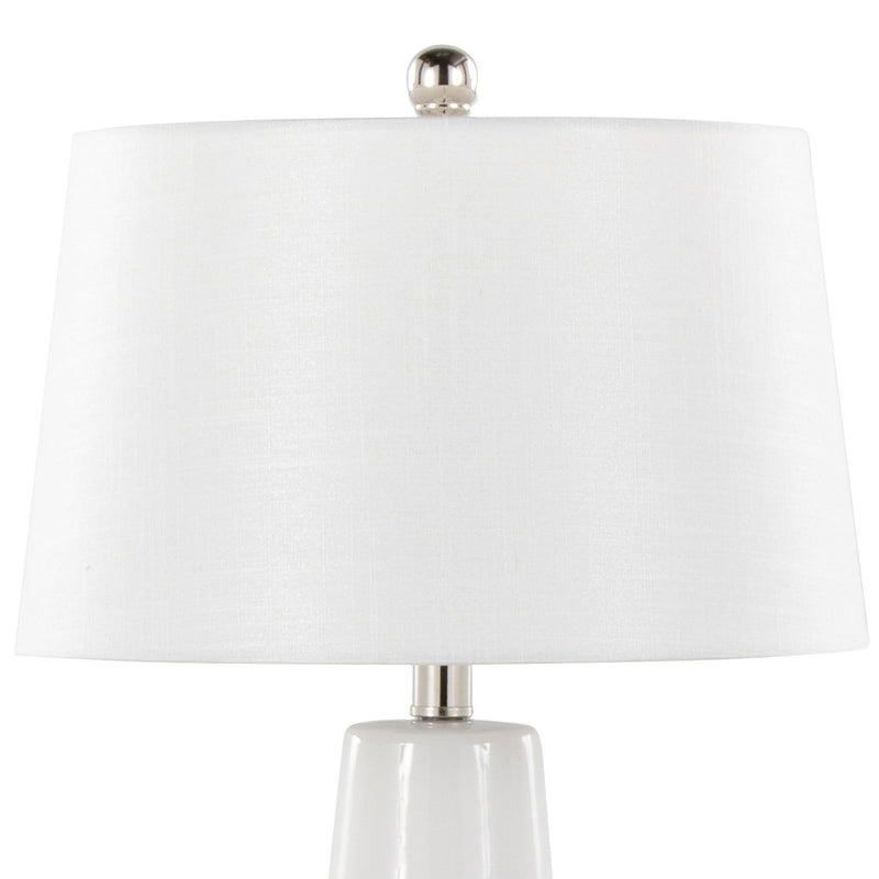 Lumi Source Penelope contemporary table lamp with sleek body and modern design, ideal for living room or bedroom lighting.