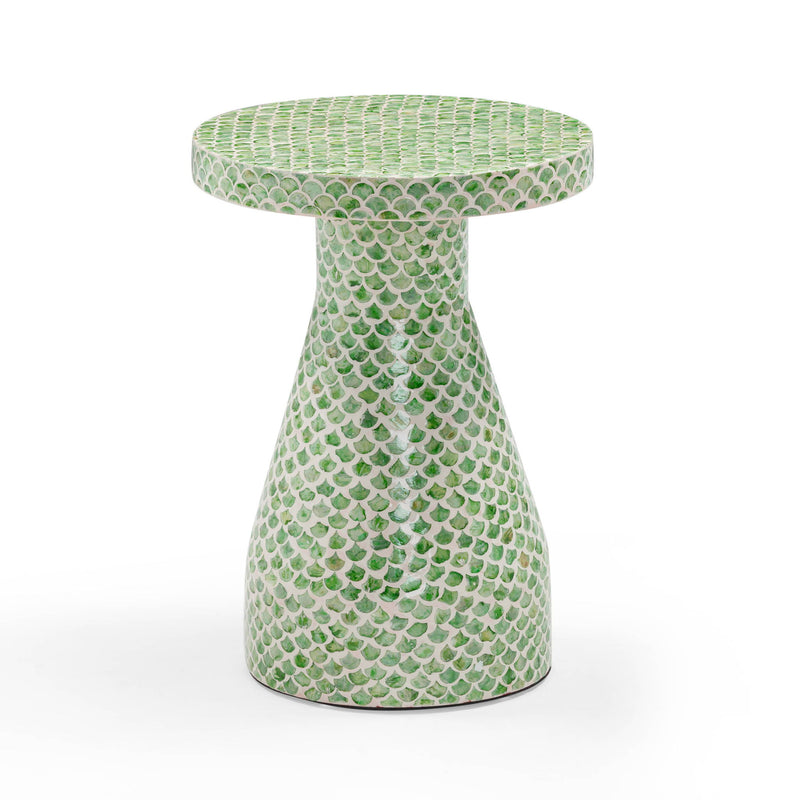 Halio - Checkered Shell Side Table - R&R Furniture Gallery (Fountain Valley, CA)