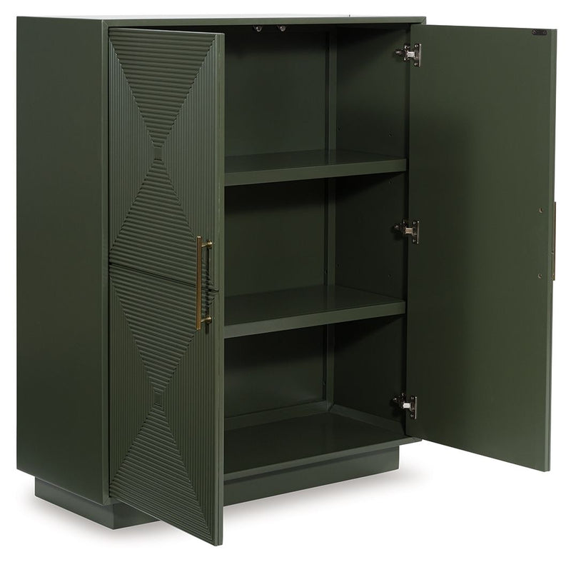 Geirwood - Accent Cabinet - Dark Green - R&R Furniture Gallery (Fountain Valley, CA)
