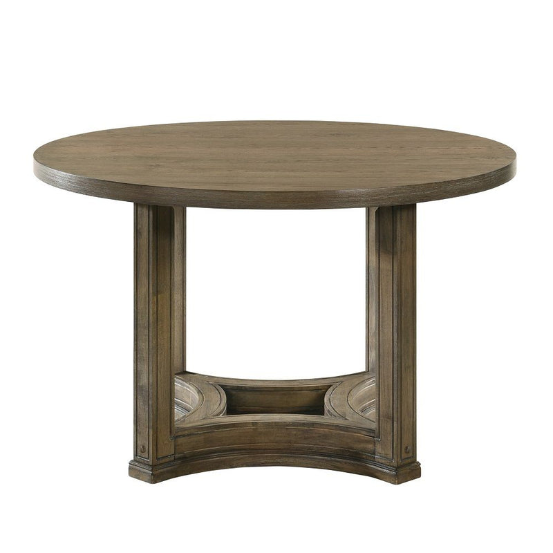 Parfield - Round Dining Table - Weathered Oak - R&R Furniture Gallery (Fountain Valley, CA)