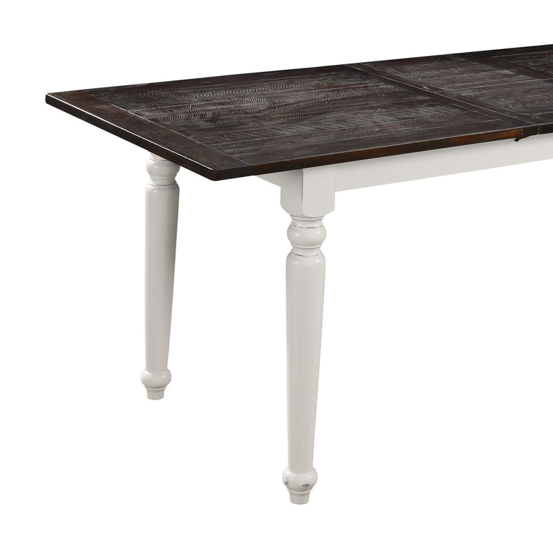 Dining Table With Leaf, Expandable - Brown - R&R Furniture Gallery (Fountain Valley, CA)