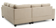 Glory Furniture Sandridge stationary sectional sofa with plush cushions and modern design, shown in a cozy living room setting.