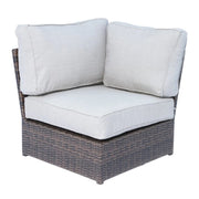 Comfortable Modern Patio Rattan Sectional Set With Cushions - R&R Furniture Gallery (Fountain Valley, CA)
