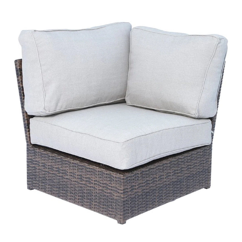 Comfortable Modern Patio Rattan Sectional Set With Cushions - R&R Furniture Gallery (Fountain Valley, CA)