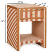 Kora - Cotton Jute Nightstand - R&R Furniture Gallery (Fountain Valley, CA)