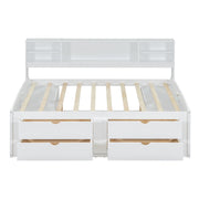 Daybed With 2 Bedside Cabinets, Upper Shelves And 4 Drawers - R&R Furniture Gallery (Fountain Valley, CA)