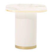Michael Amini Gineverra rectangular cocktail table with sleek wooden finish and modern design, perfect for contemporary living spaces.