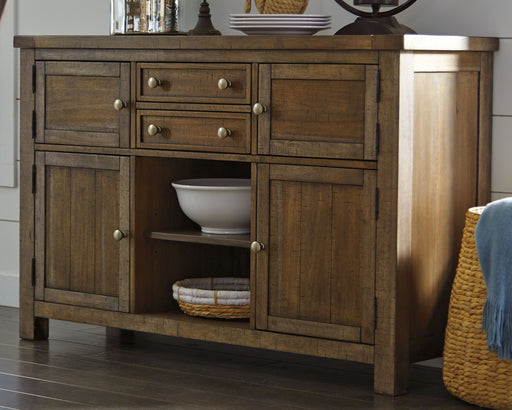 Moriville - Dining Room Server - Grayish Brown - R&R Furniture Gallery (Fountain Valley, CA)