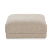 Adalynne - Upholstered Square Ottoman - Buttermilk - R&R Furniture Gallery (Fountain Valley, CA)