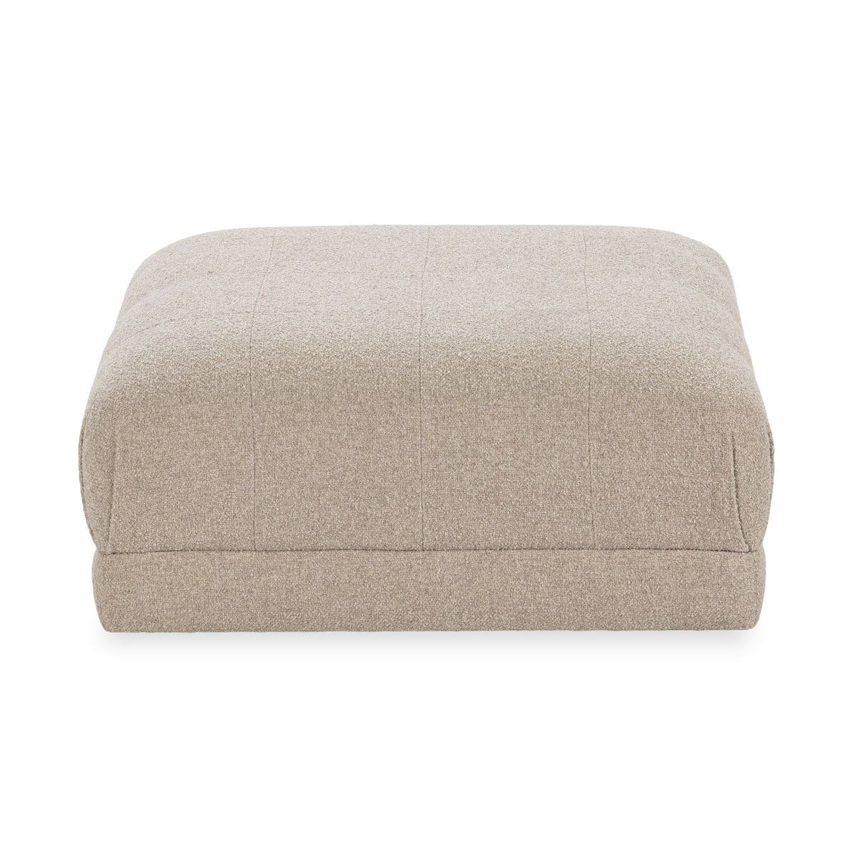 Adalynne - Upholstered Square Ottoman - Buttermilk - R&R Furniture Gallery (Fountain Valley, CA)