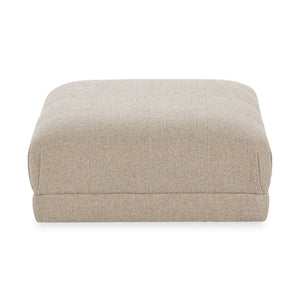 Adalynne - Upholstered Square Ottoman - Buttermilk - R&R Furniture Gallery (Fountain Valley, CA)