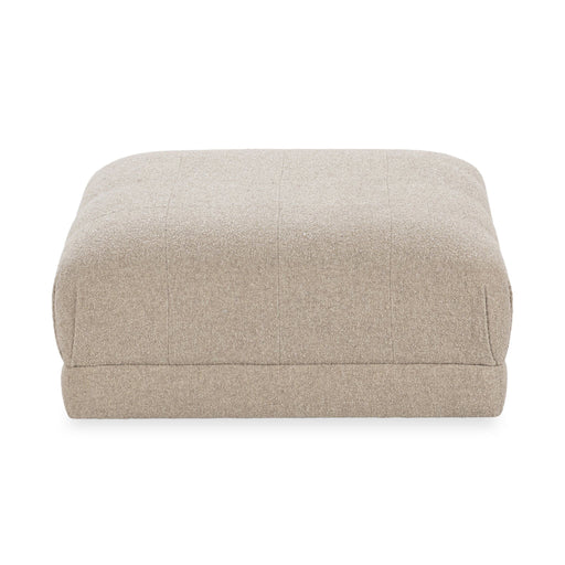 Adalynne - Upholstered Square Ottoman - Buttermilk - R&R Furniture Gallery (Fountain Valley, CA)