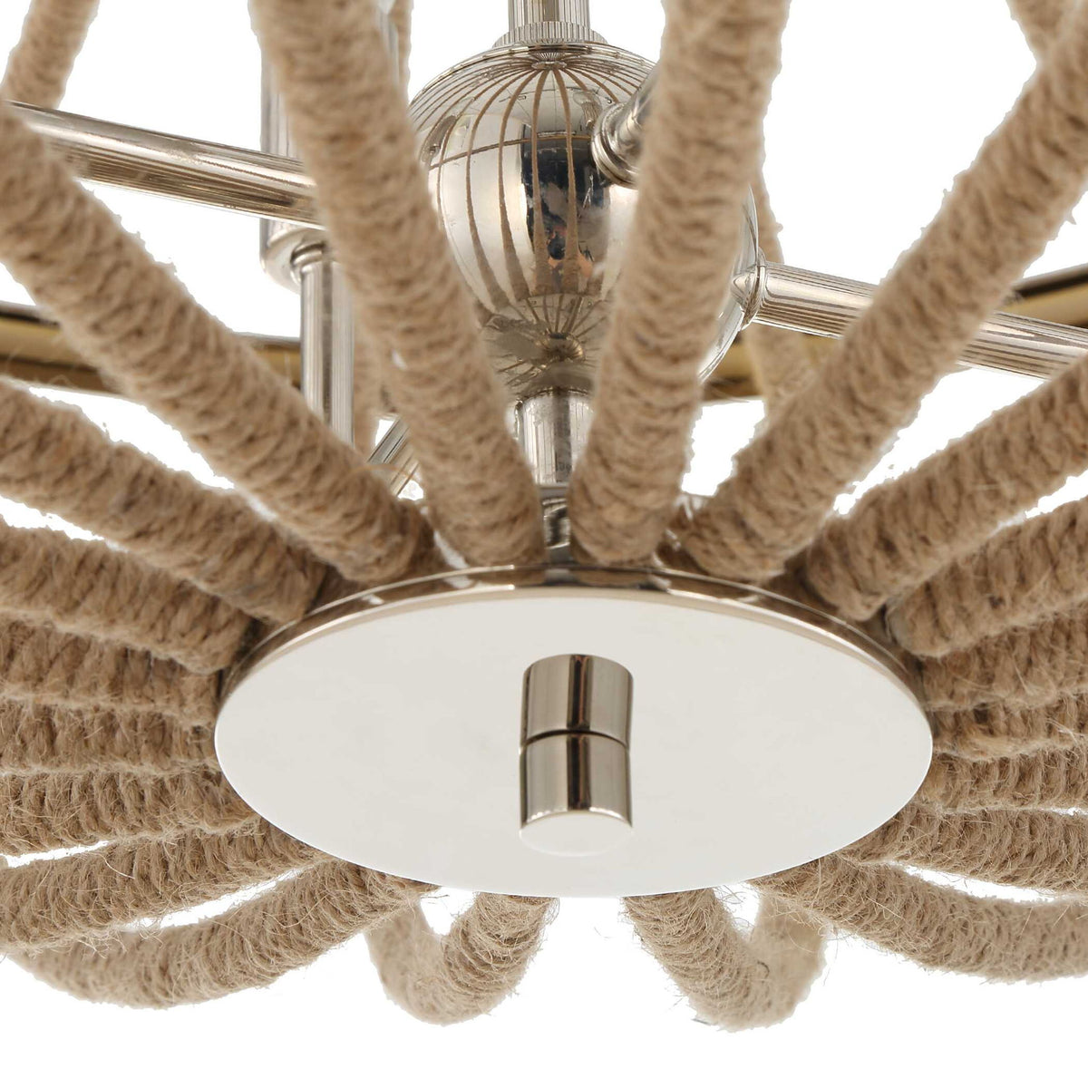 Lovelock - 4 Light Rope Empire Chandelier - Light Brown
