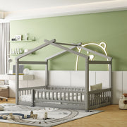 Bed House Bed Frame With Fence - R&R Furniture Gallery (Fountain Valley, CA)