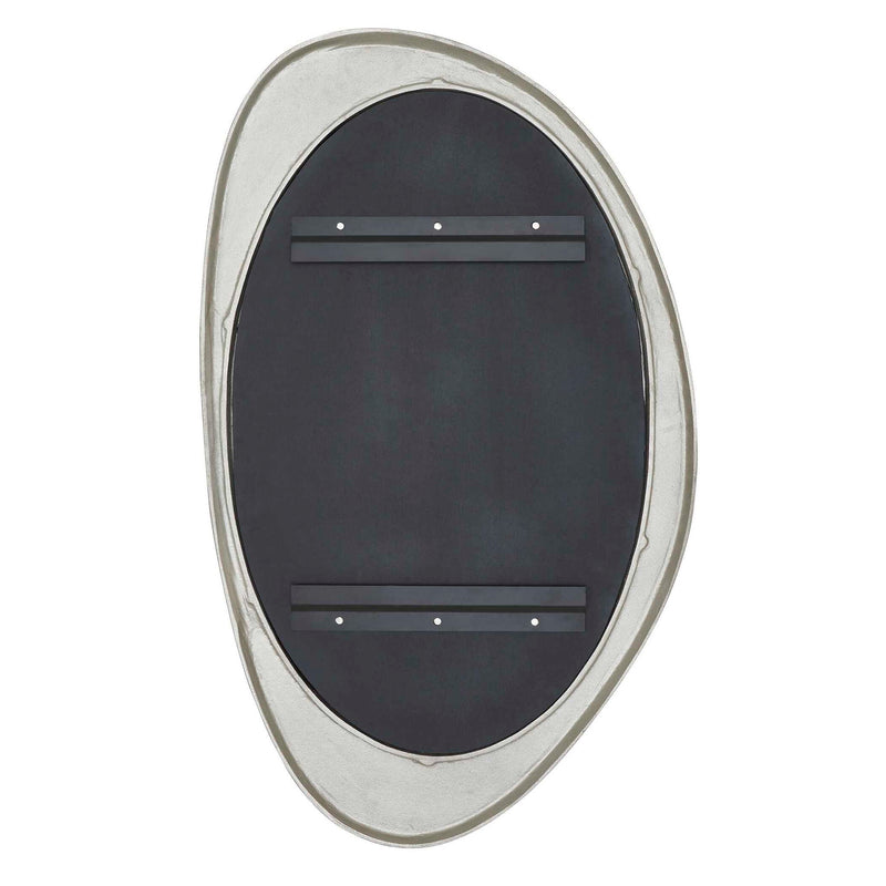 Schiller - Oval Mirror - Antique Nickel