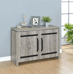 Enoch 2-door Engineered Wood Accent Cabinet Grey Driftwood