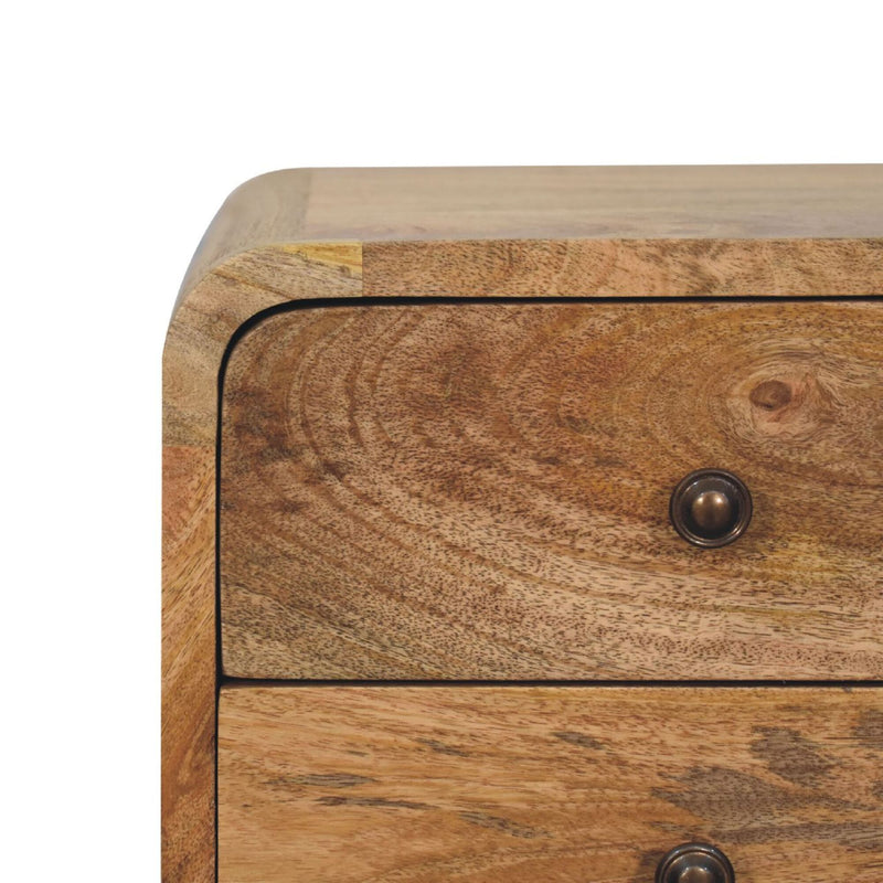 Curved Nightstand, - R&R Furniture Gallery (Fountain Valley, CA)