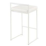 Lumi Source Fuji contemporary stackable counter stool set with sleek modern design and natural wood finish.