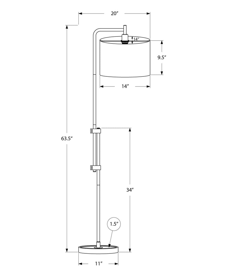 Lighting, Metal Floor Lamp - R&R Furniture Gallery (Fountain Valley, CA)