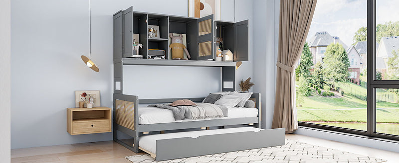 Daybed And All In One Cabinet And Shelf - R&R Furniture Gallery (Fountain Valley, CA)
