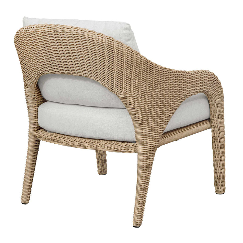 Kavali - Outdoor Wicker Lounge Chair - Woodtone