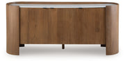 Fitzroy - Accent Cabinet - Brown / White - R&R Furniture Gallery (Fountain Valley, CA)