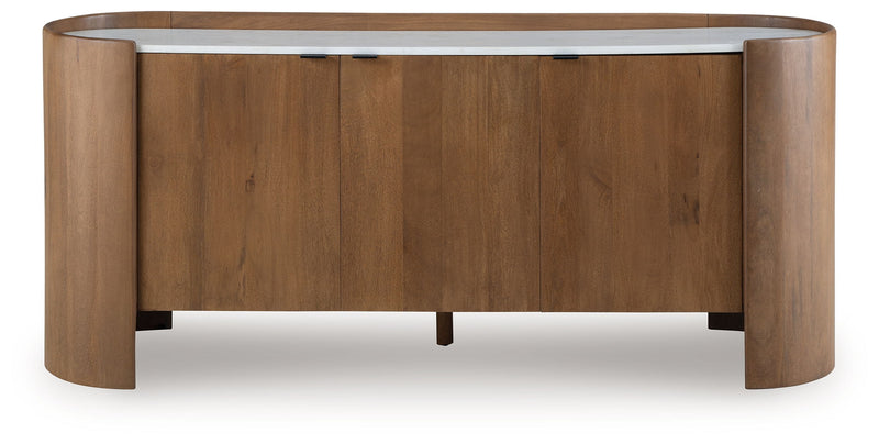 Fitzroy - Accent Cabinet - Brown / White - R&R Furniture Gallery (Fountain Valley, CA)