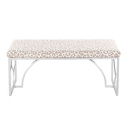 Lumi Source Constellation upholstered contemporary bench with a sleek design and plush fabric, ideal for modern interior spaces.