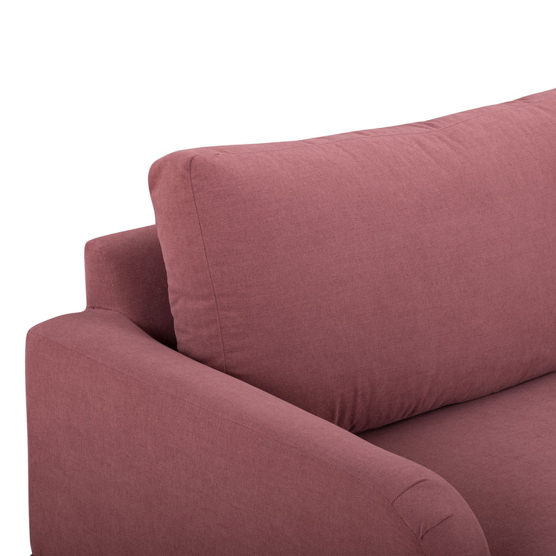 Gertrude upcycled performance fabric sofa by TOV Furniture, stylish stationary sofa with plush cushions and modern design.
