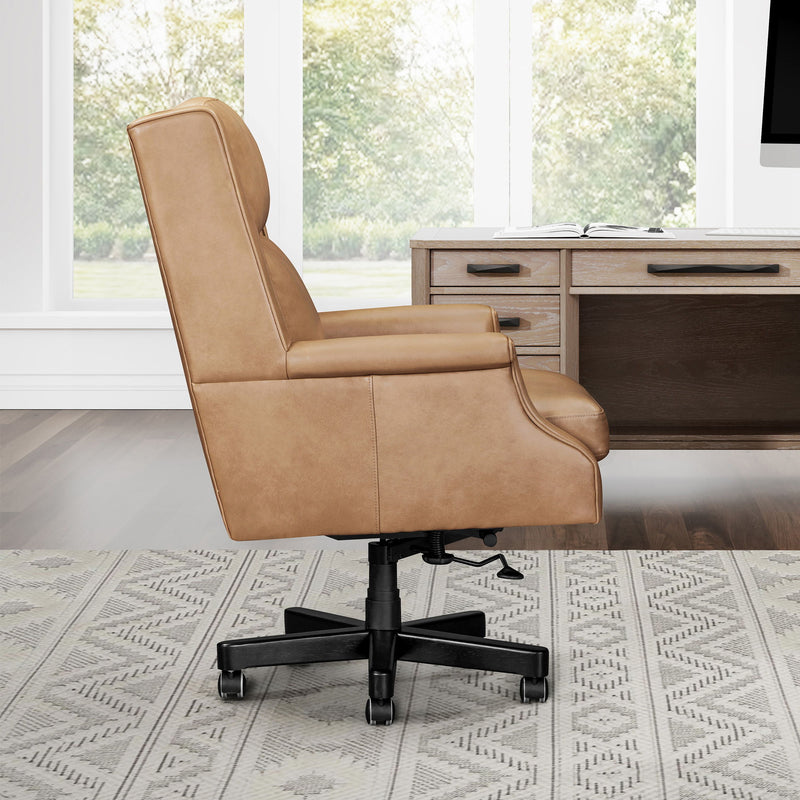 Dc132 - Leather Desk Chair - R&R Furniture Gallery (Fountain Valley, CA)