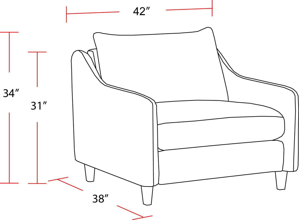 Vogue - Fabric Arm Chair