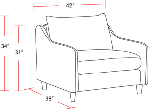 Vogue - Fabric Arm Chair